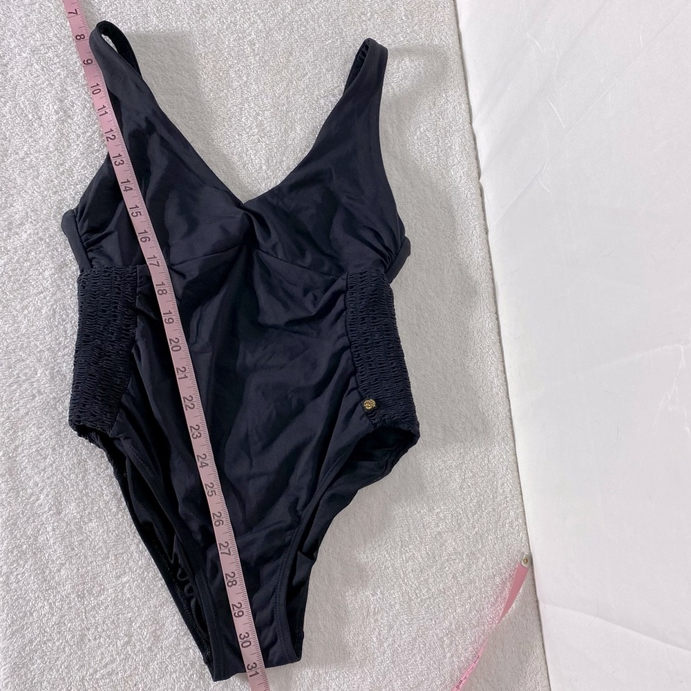 La Vie En Rose Aquarose Black One Piece Swimsuit Bathing Suit XS - Picture 5 of 16